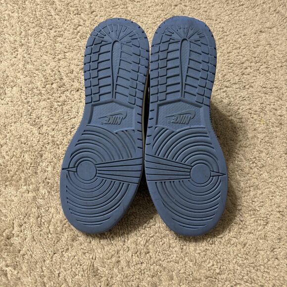 Nike Air Jordan 1 Mid University Blue Black DQ8423-401 Gradeschool Size 5Y 6.5W - Picture 8 of 8